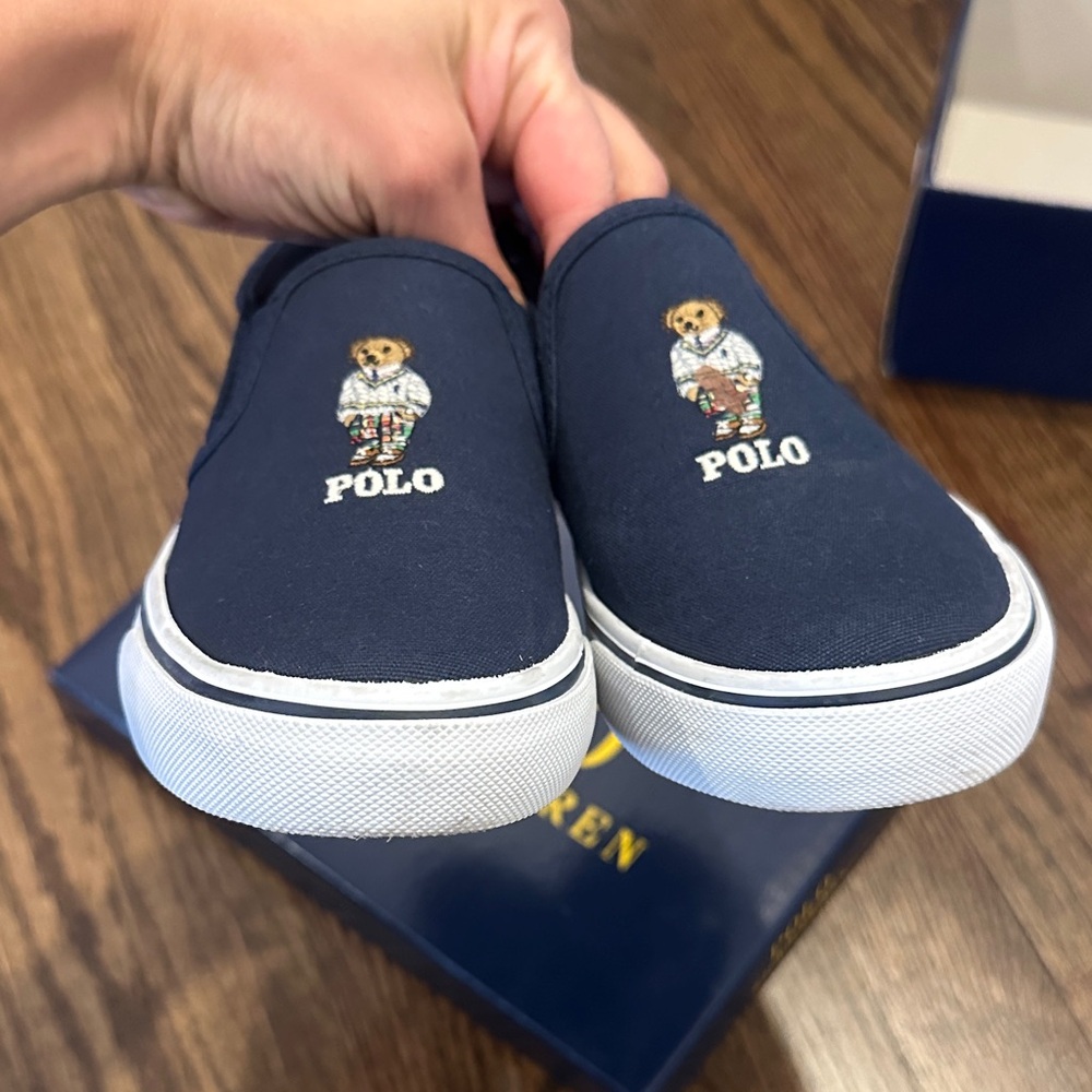 Polo by Ralph Lauren Navy Bear Slip-On kreaton - Picture 3 of 4